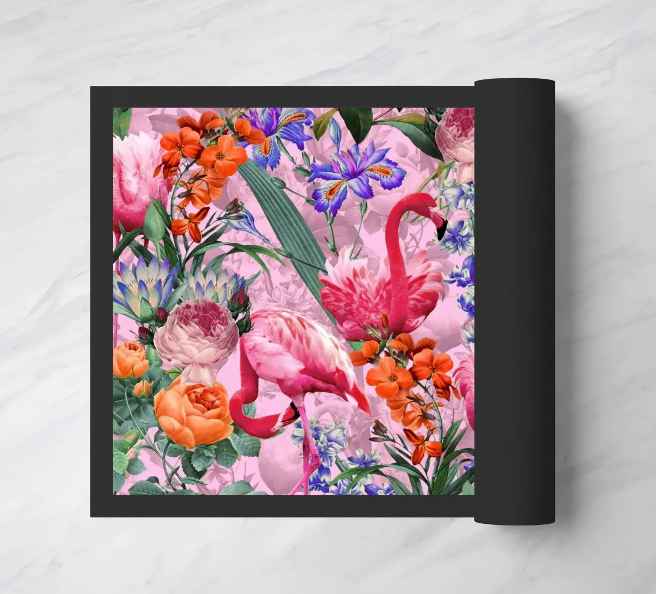Floral and Flamingo VI Pattern zerbino da burcukorkmazyurek