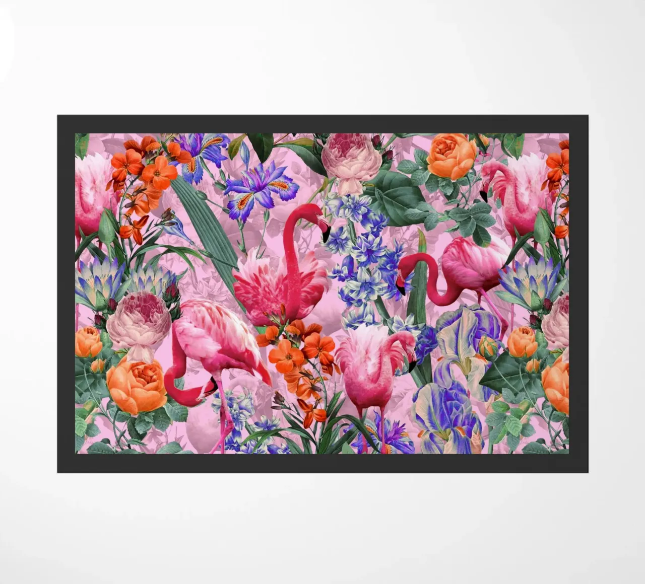 Floral and Flamingo VI Pattern zerbino da burcukorkmazyurek