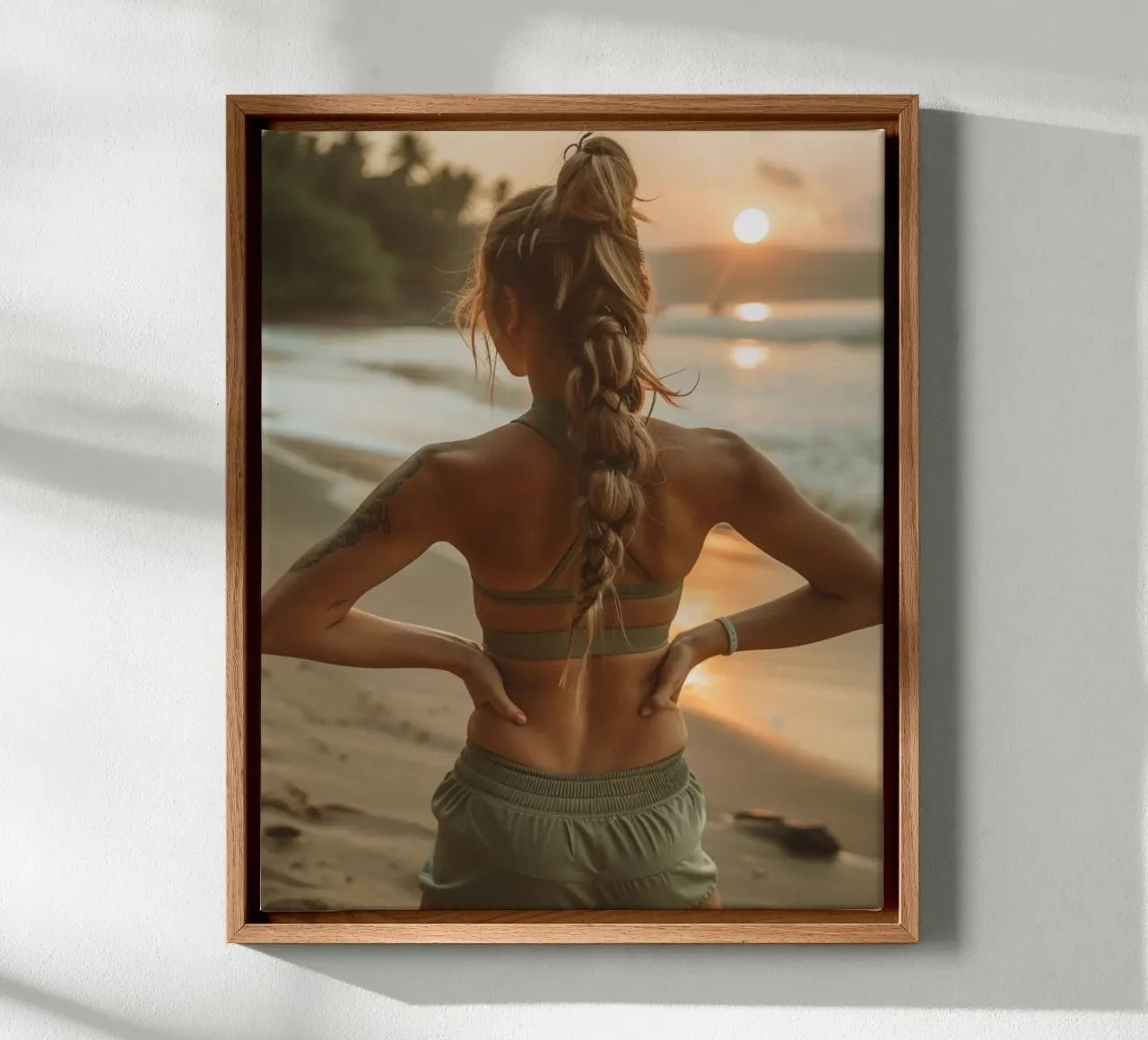 Rêverie à la menthe toile avec Caisse américaine de PhotoVibe Decor