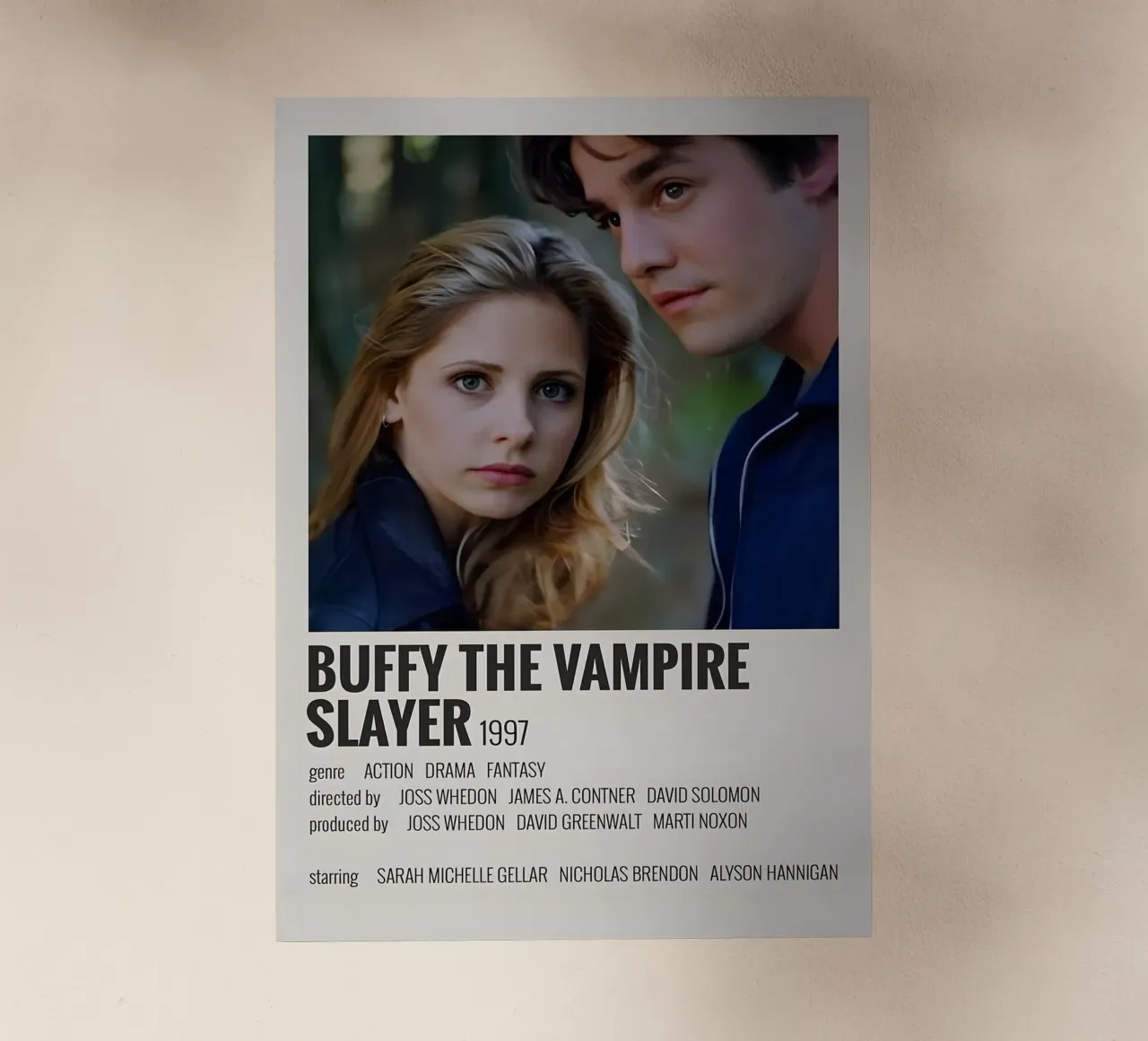 BUFFY THE VAMPIRE SLAYER 1997 pellicola backlit da MVFminimalist