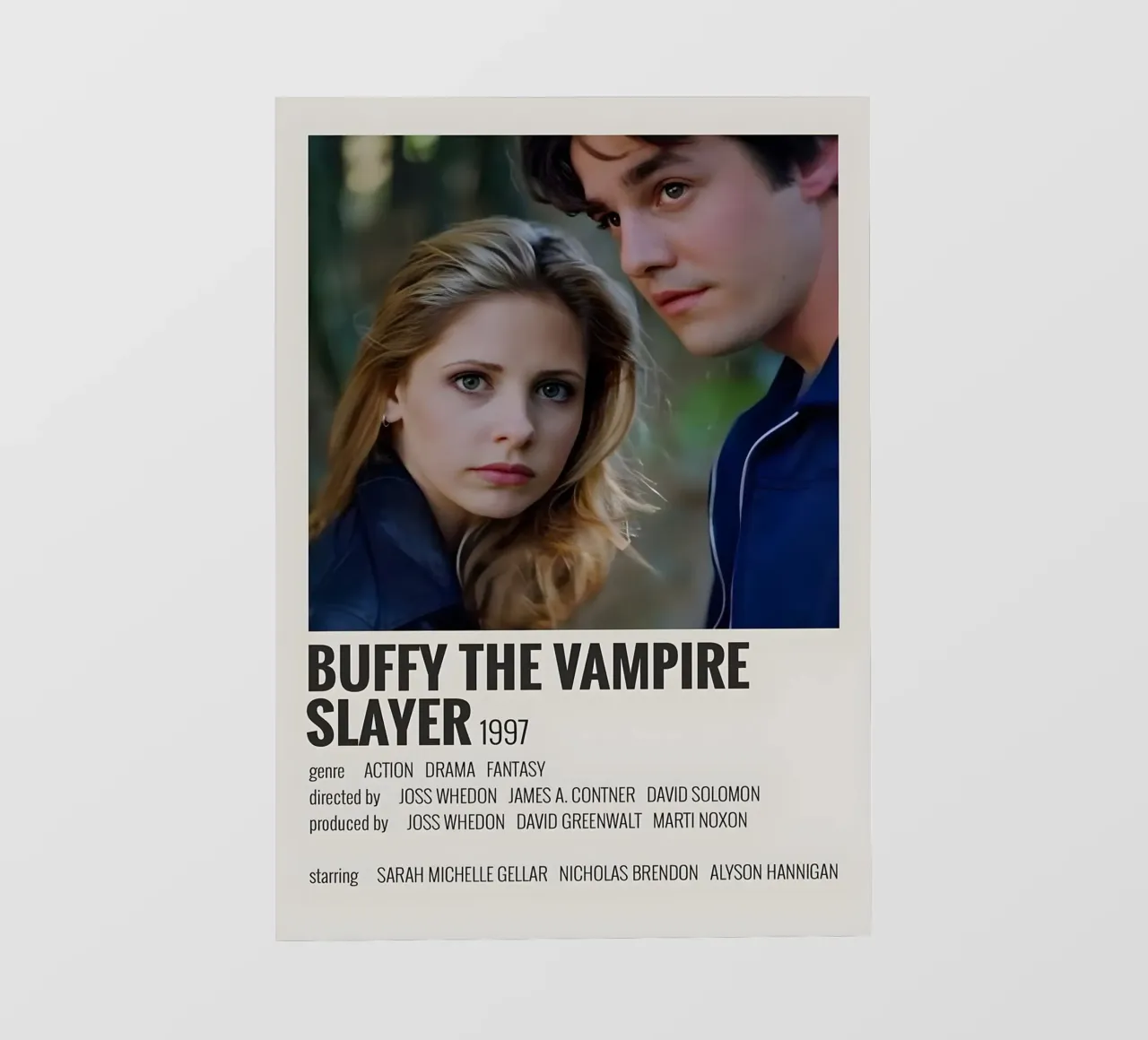 BUFFY THE VAMPIRE SLAYER 1997 Fototapete von MVFminimalist