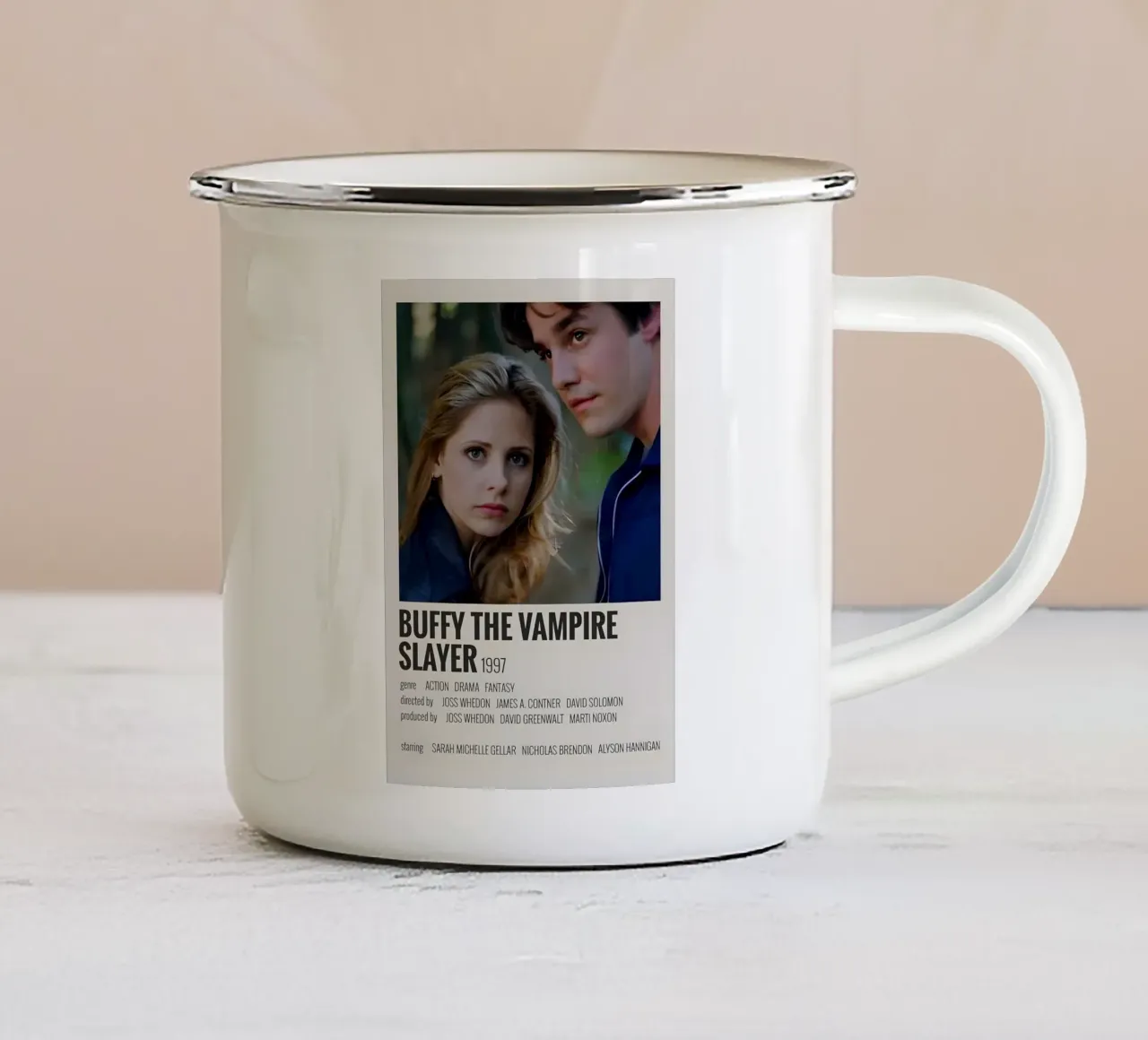 BUFFY THE VAMPIRE SLAYER 1997 tazza in smalto da MVFminimalist