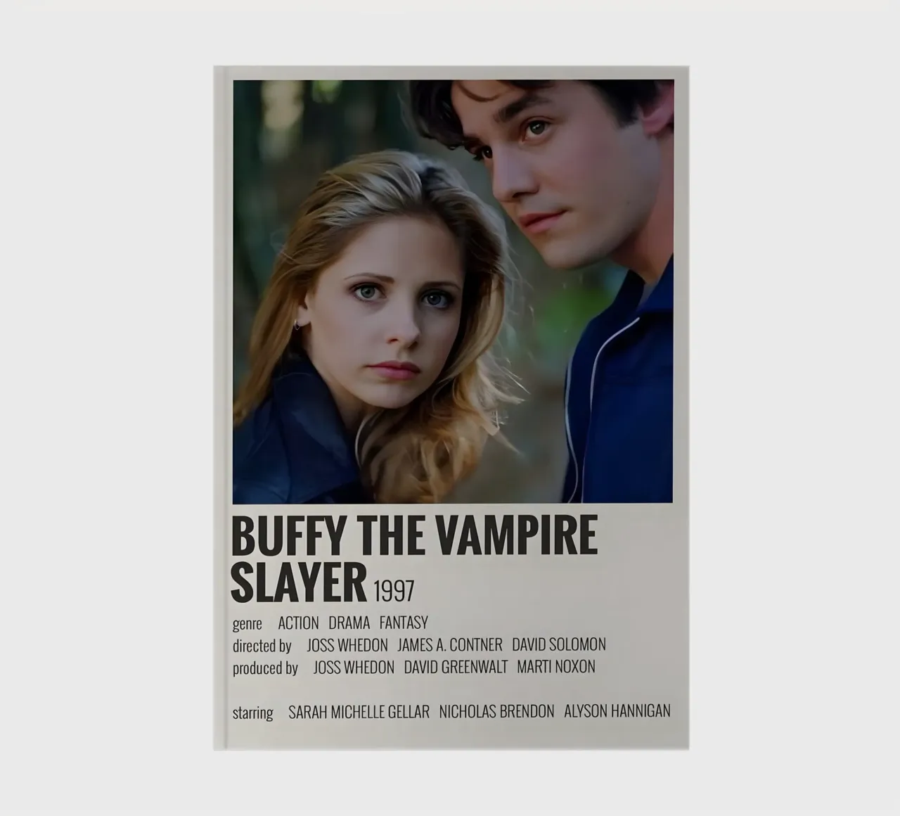 BUFFY THE VAMPIRE SLAYER 1997 notebook by MVFminimalist