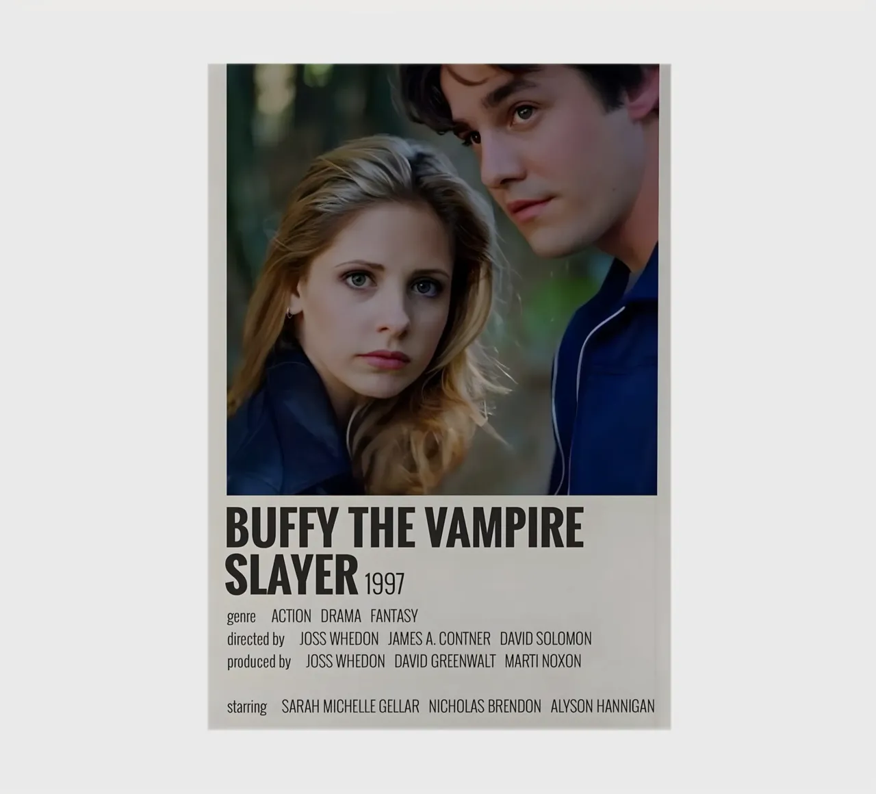 BUFFY THE VAMPIRE SLAYER 1997 notebook by MVFminimalist