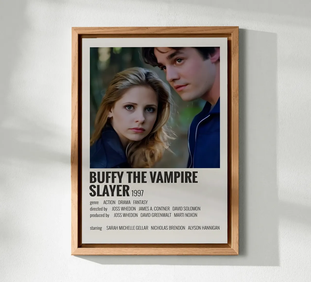 BUFFY THE VAMPIRE SLAYER 1997 alluminio dibond da MVFminimalist