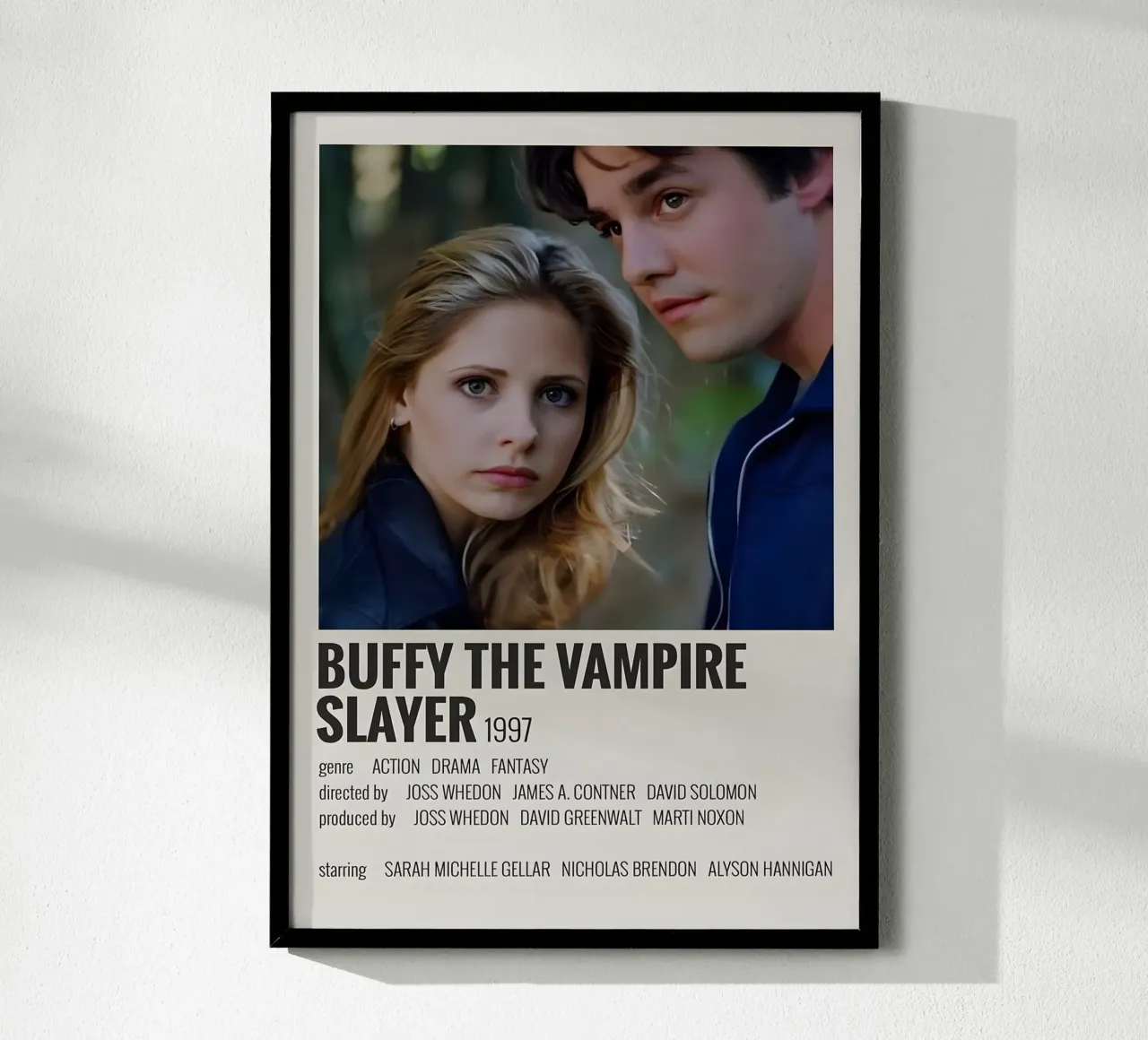 BUFFY THE VAMPIRE SLAYER 1997 carta hahnemühle da MVFminimalist