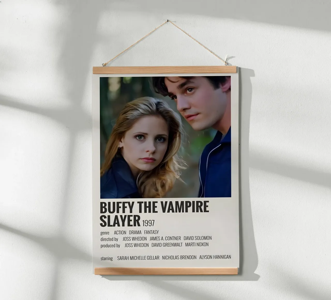 BUFFY THE VAMPIRE SLAYER 1997 carta hahnemühle da MVFminimalist