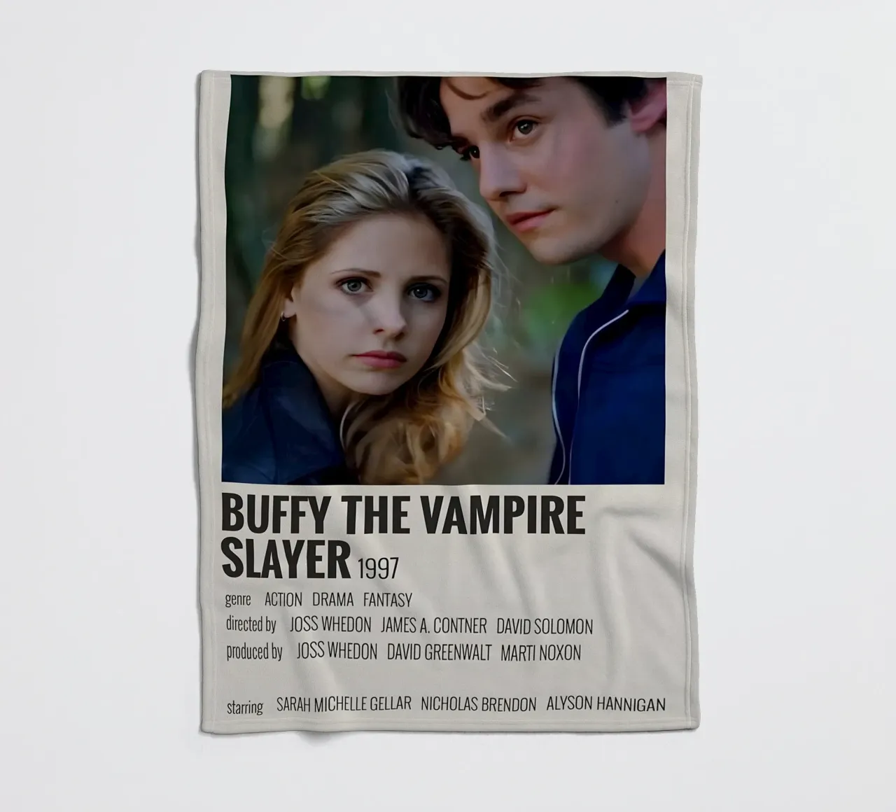 BUFFY THE VAMPIRE SLAYER 1997 coperta in pile da MVFminimalist