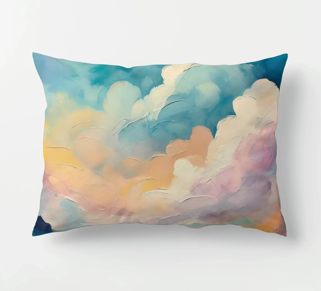 Colorful Rainbow Clouds cuscino da Vivi Nicolin