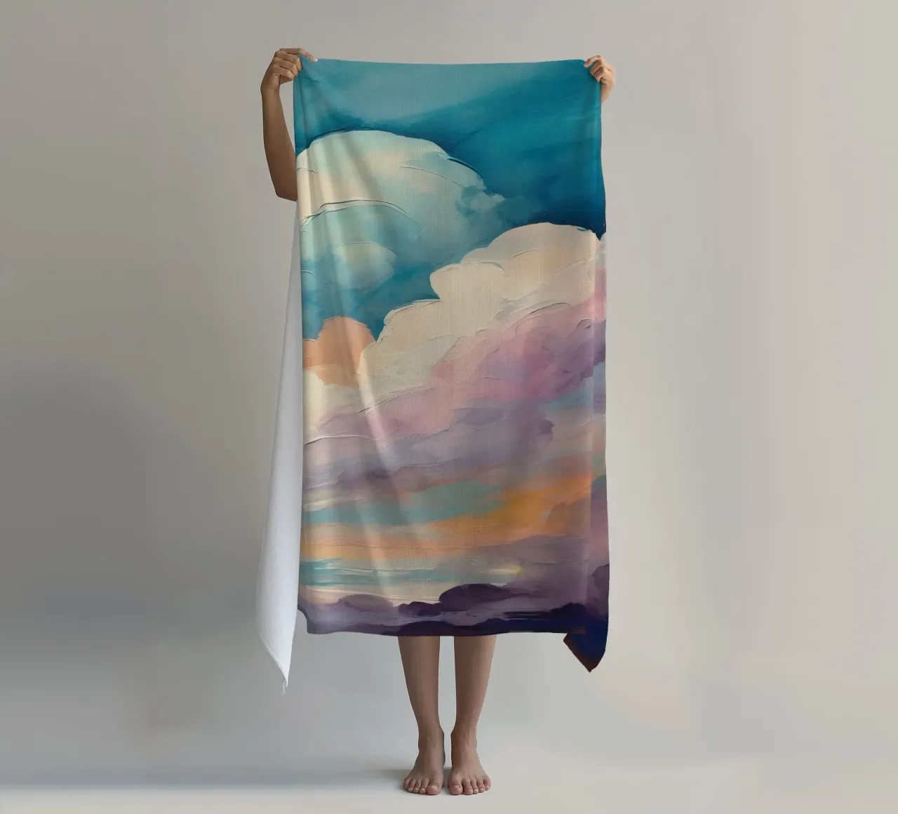 Colorful Rainbow Clouds telo mare da Vivi Nicolin