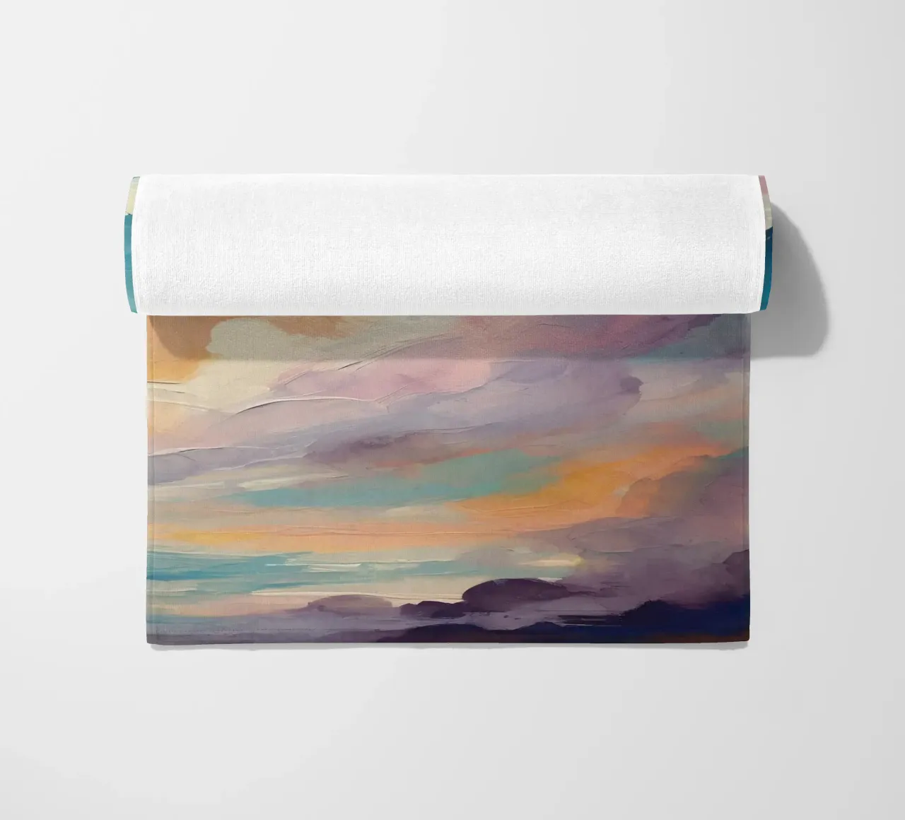 Colorful Rainbow Clouds telo mare da Vivi Nicolin