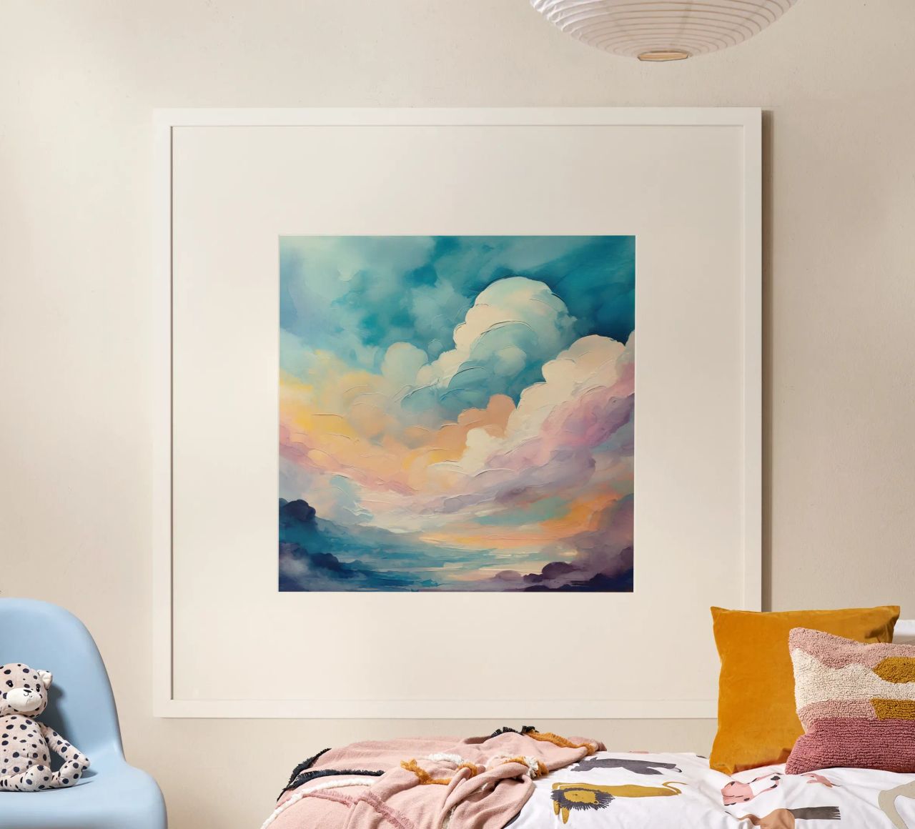 Colorful Rainbow Clouds poster de Vivi Nicolin