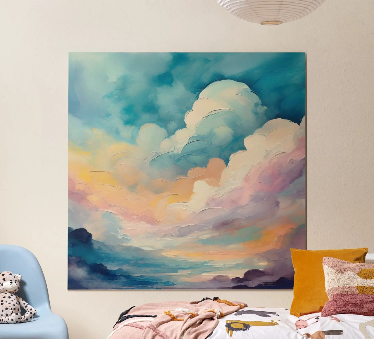 Colorful Rainbow Clouds poster de Vivi Nicolin