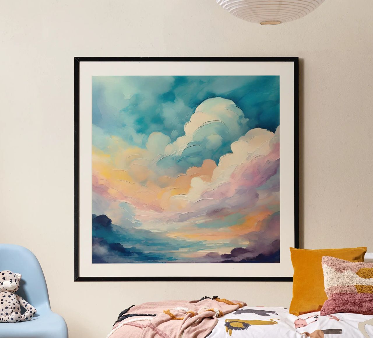 Colorful Rainbow Clouds poster de Vivi Nicolin