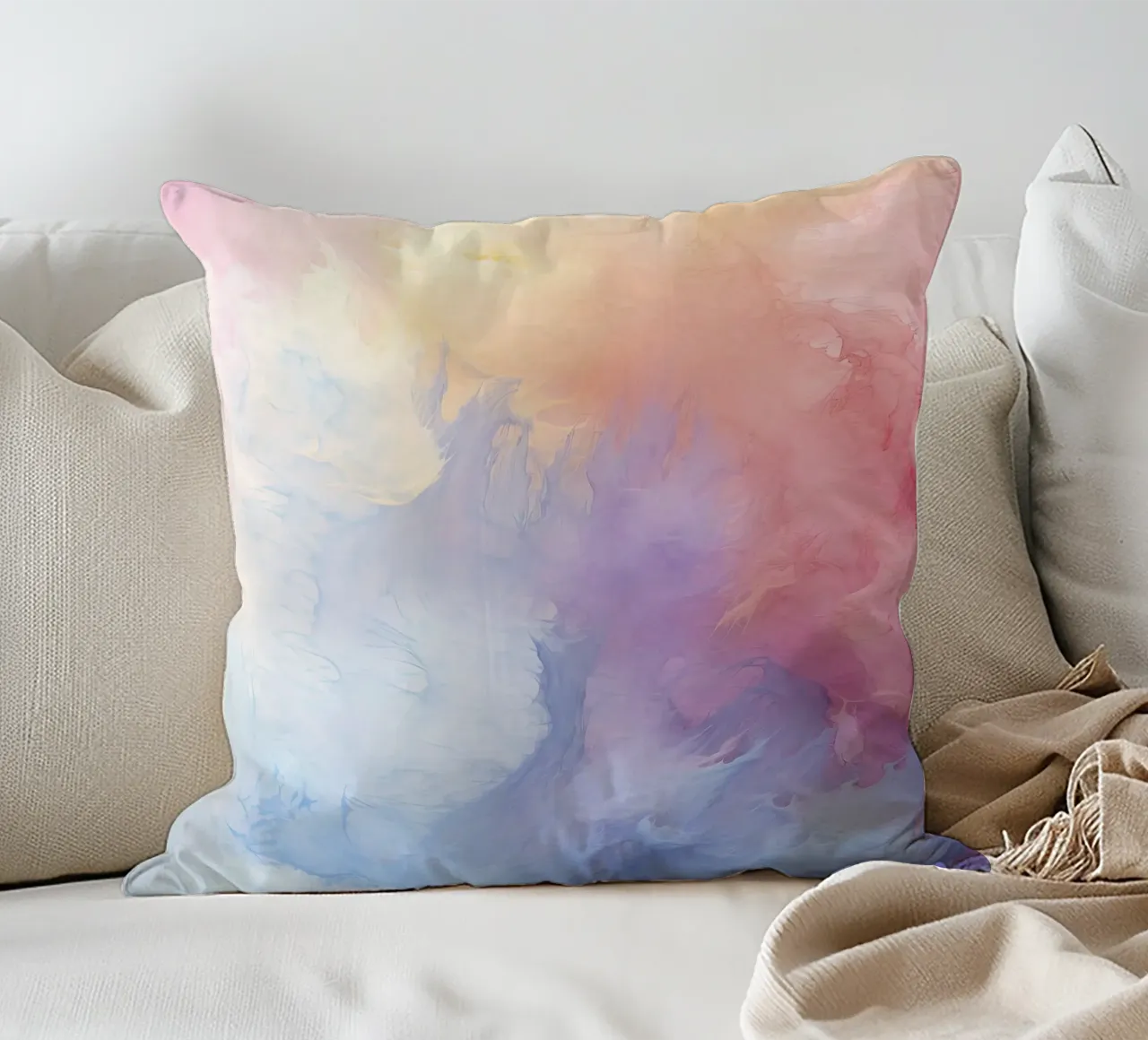 Abstract Watercolor cuscino da Vivi Nicolin