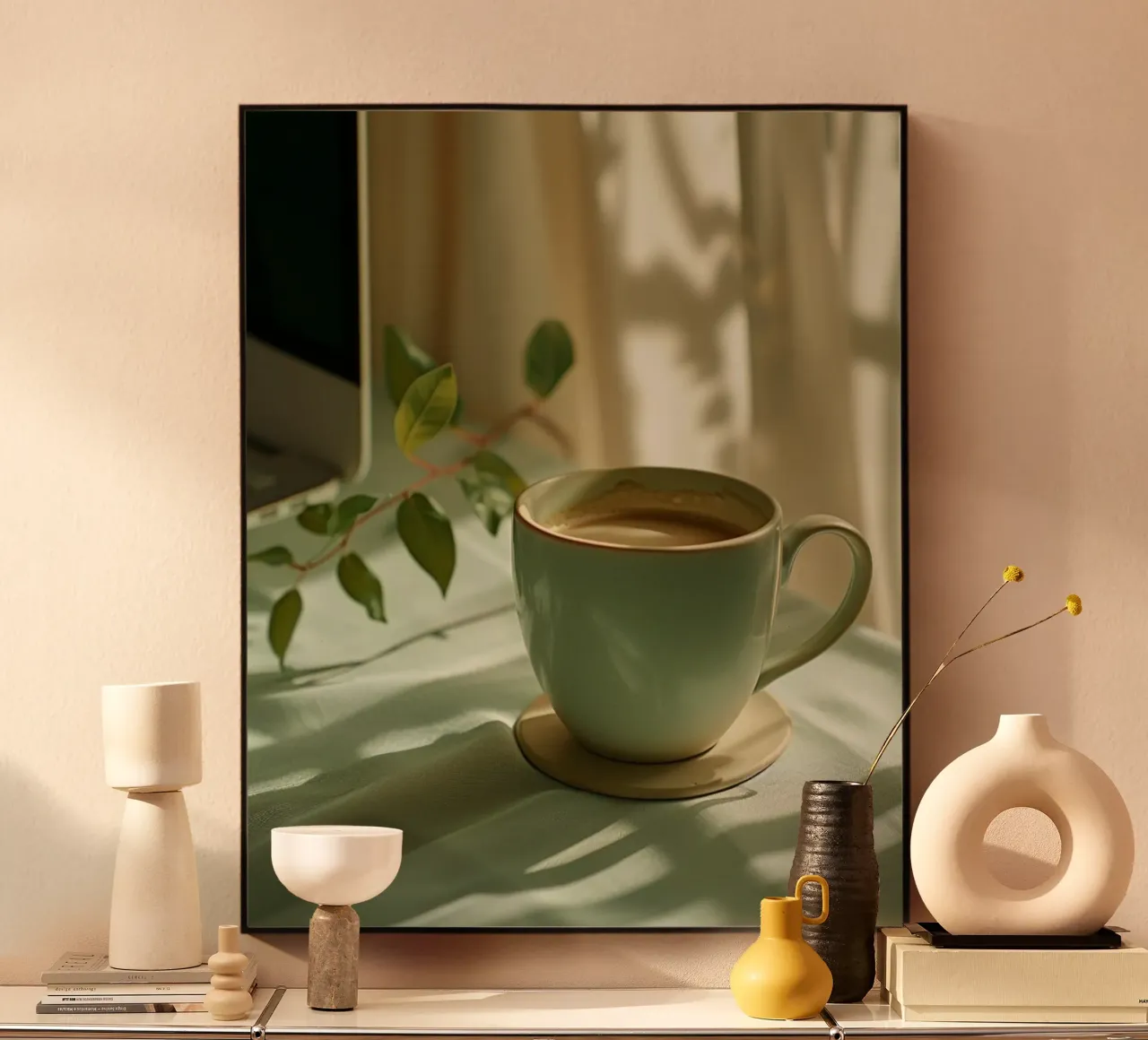 Riverbero di menta alluminio dibond da PhotoVibe Decor