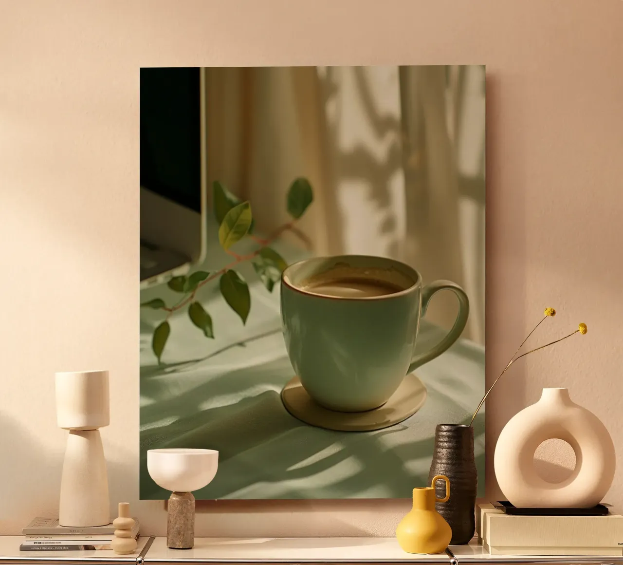 Riverbero di menta alluminio dibond da PhotoVibe Decor