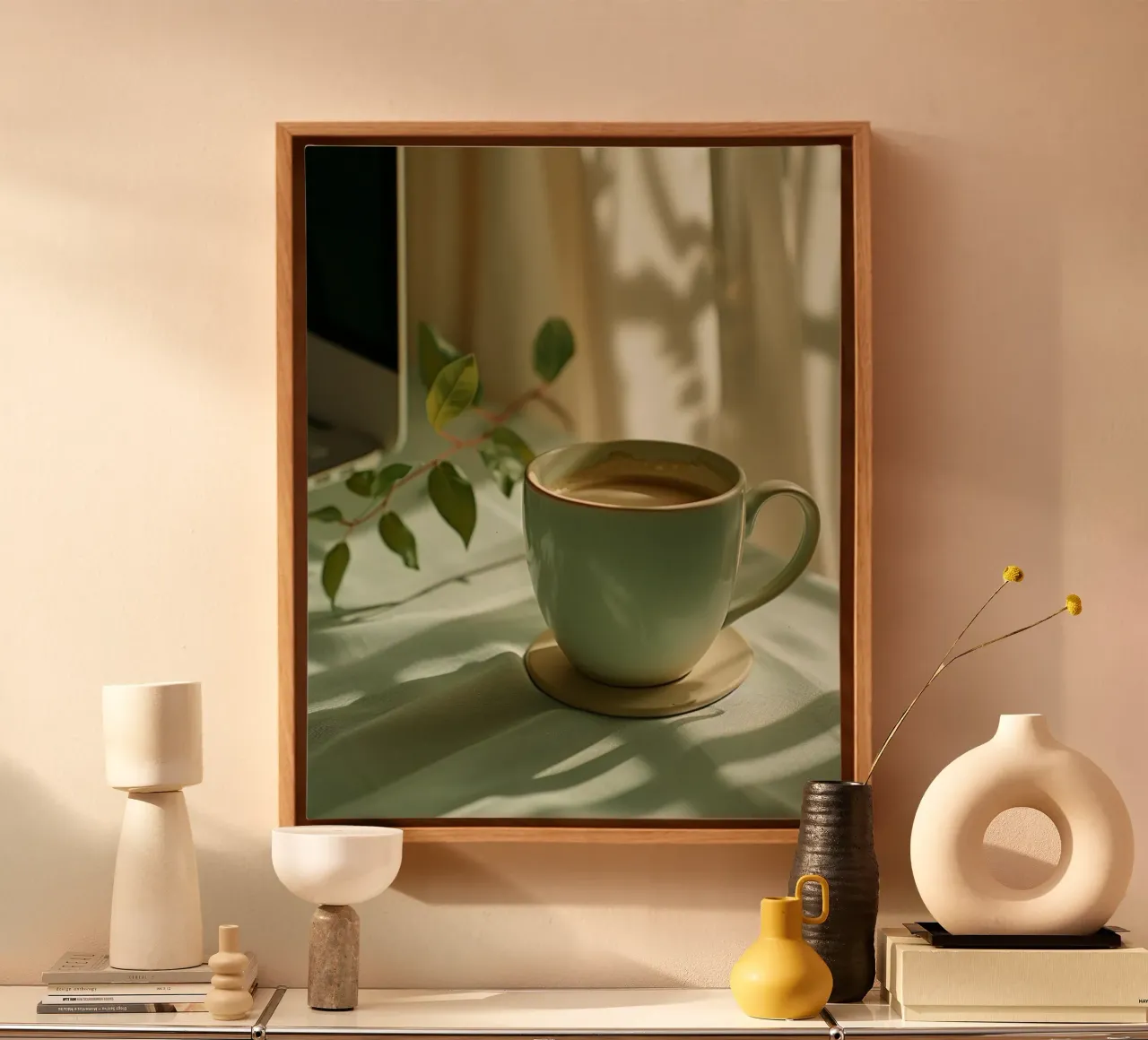 Mint Reverie canvas by PhotoVibe Decor