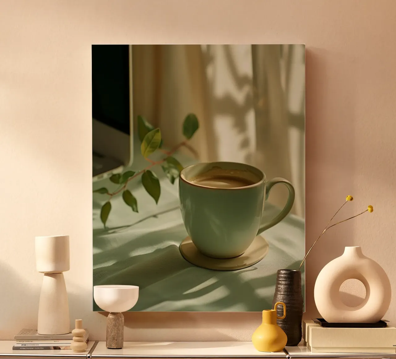 Mint Reverie canvas by PhotoVibe Decor