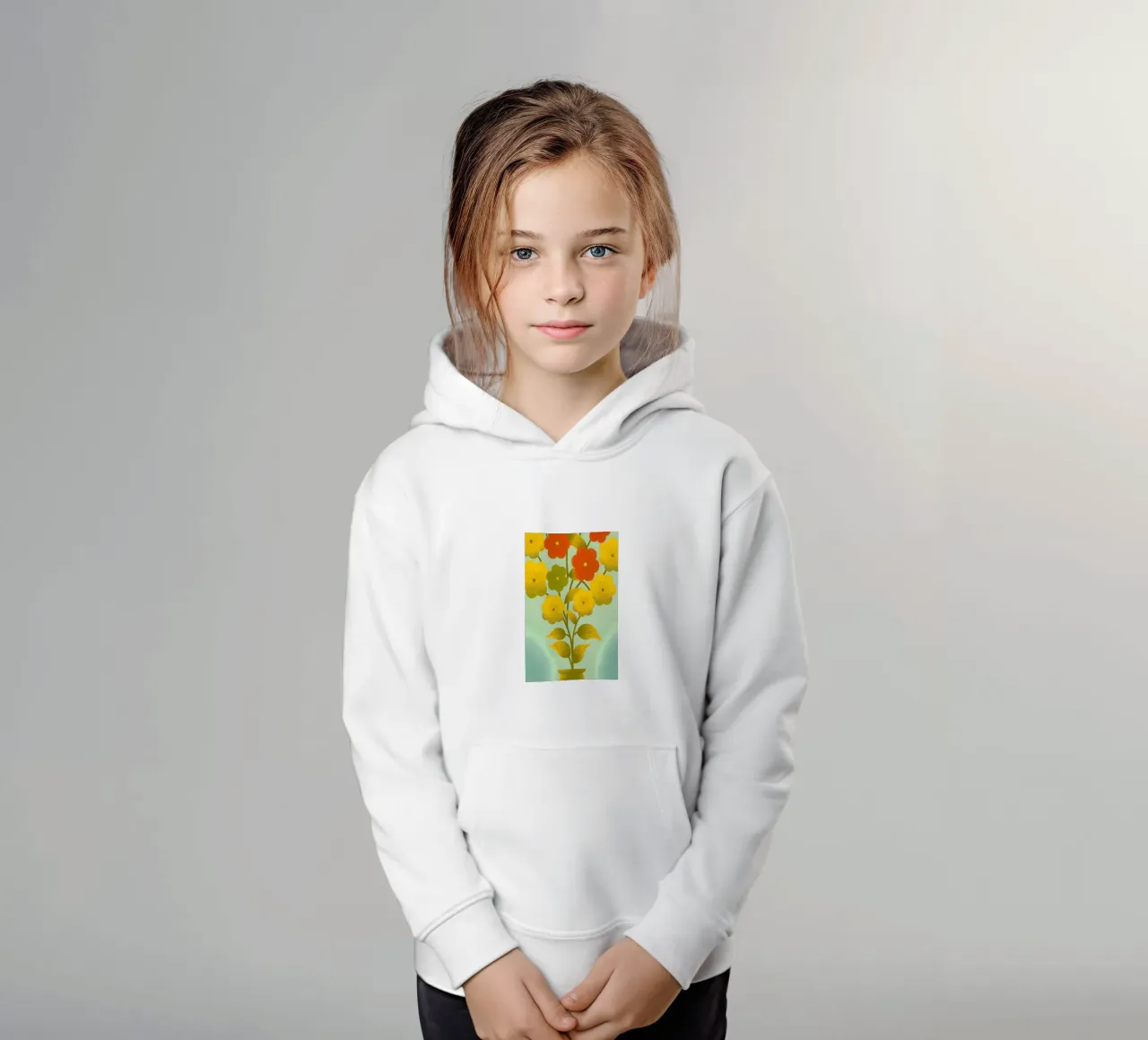 Flower vase kids hoodie by SOUL SHOP