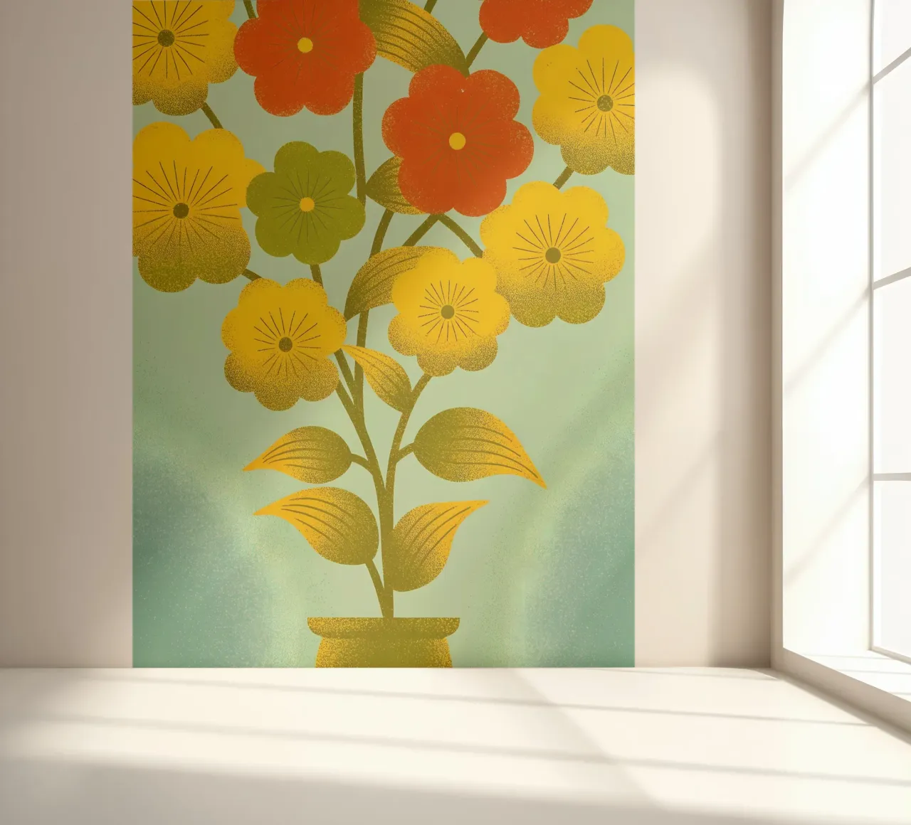 Flower vase photo wallpaper by SOUL SHOP