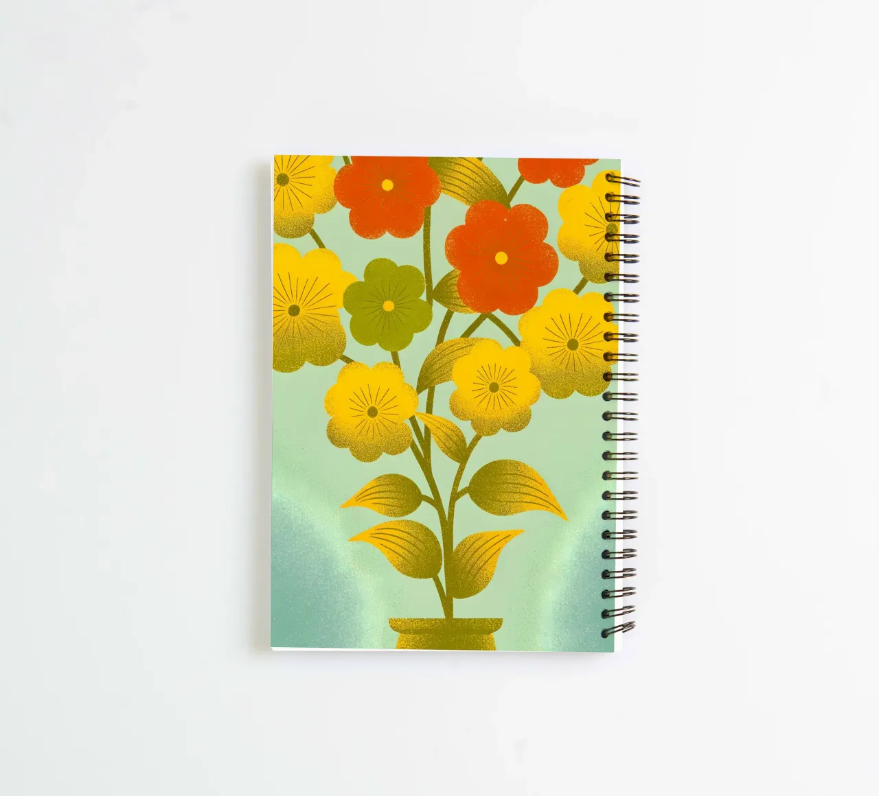 Flower vase spiral notebook by SOUL SHOP