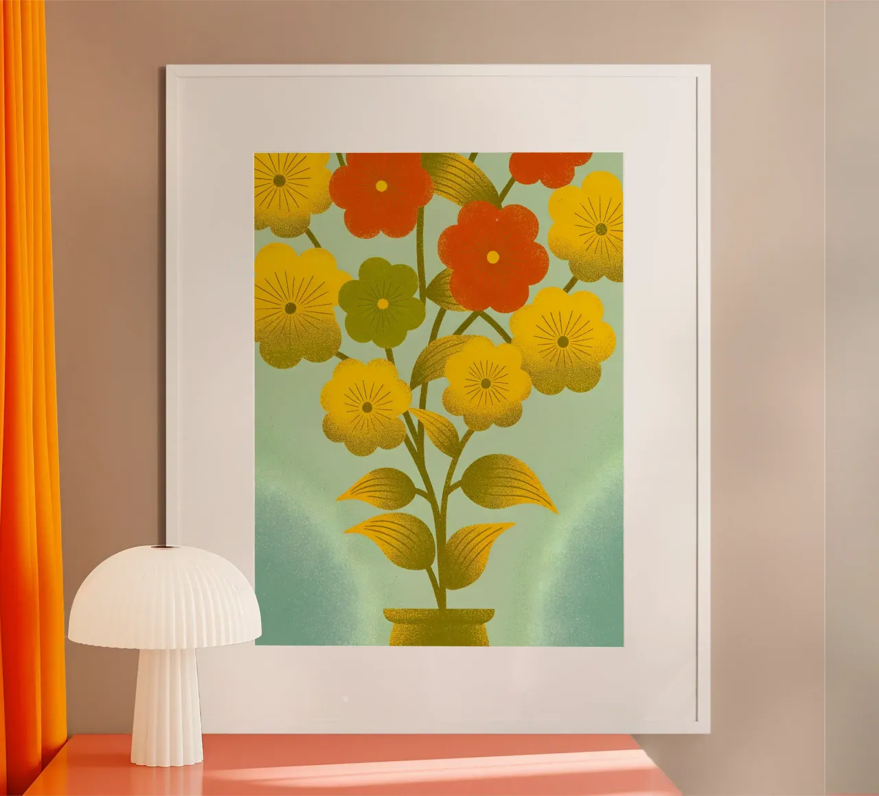 Blumenvase Poster von SOUL SHOP
