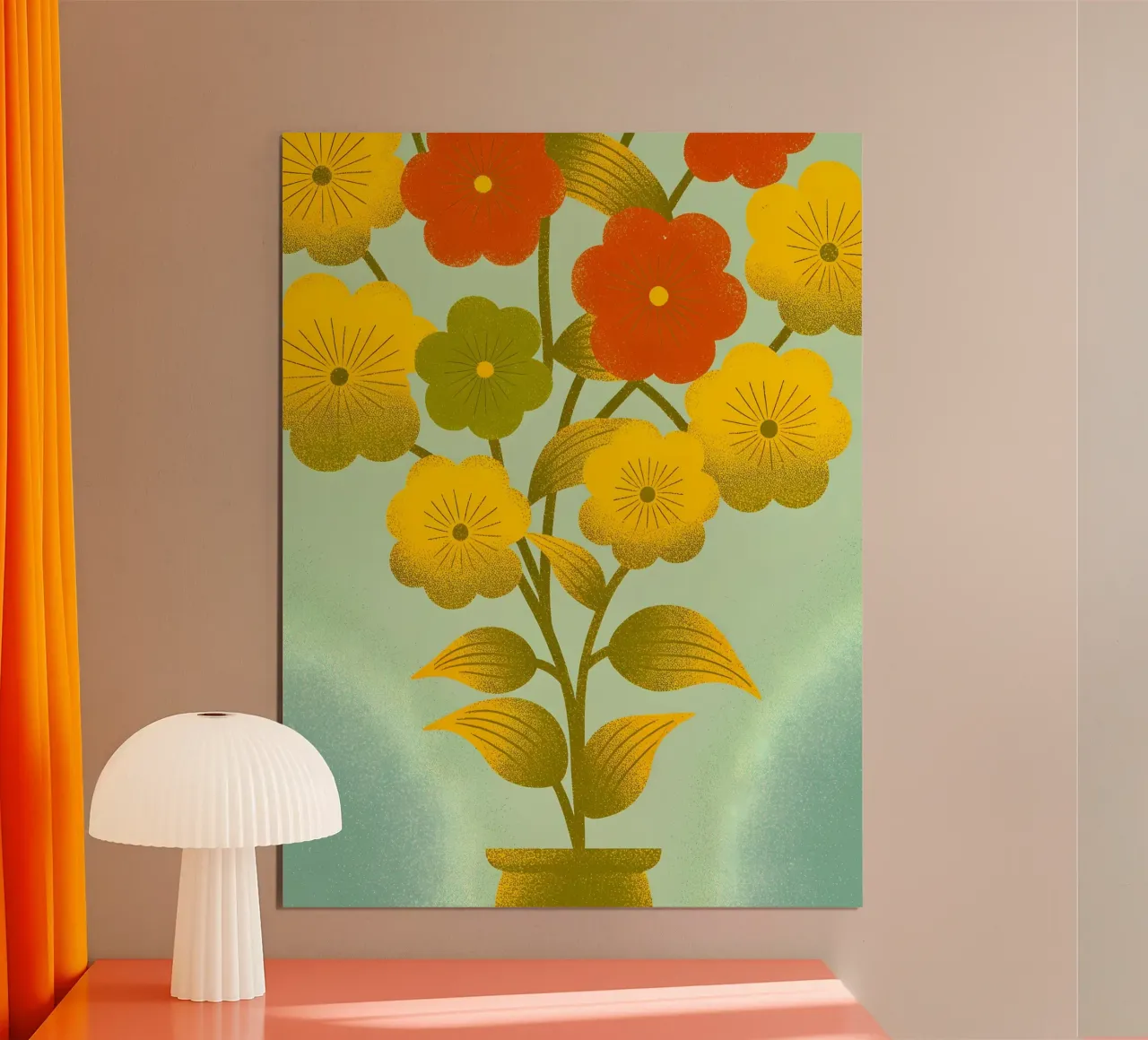 Blumenvase Poster von SOUL SHOP