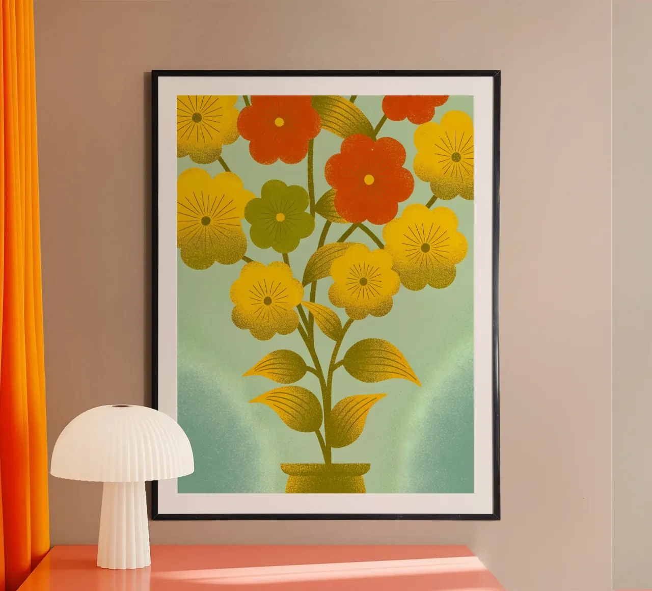 Blumenvase Poster von SOUL SHOP