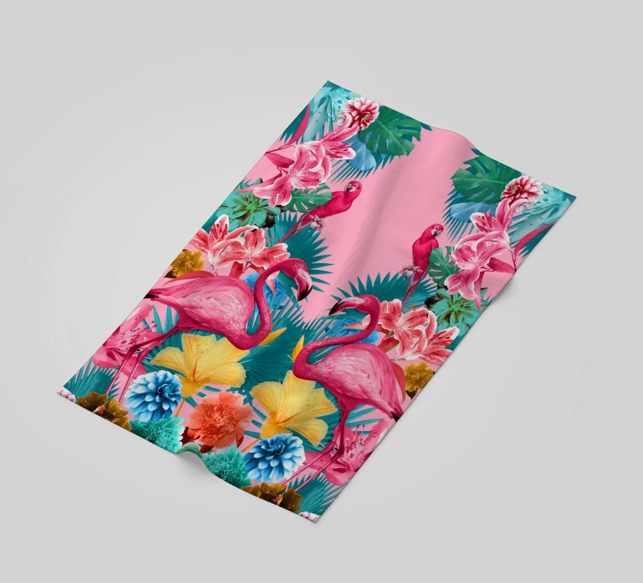 Flamingo and Tropical Garden telo mare da burcukorkmazyurek
