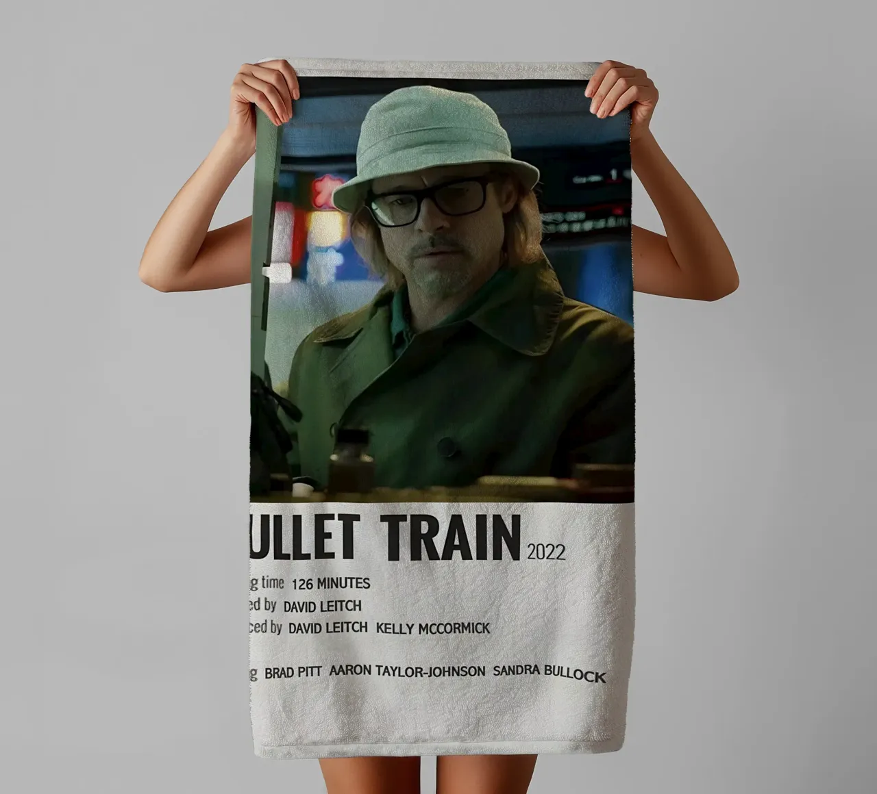 BULLET TRAIN 2022 asciugamano da bagno da MVFminimalist