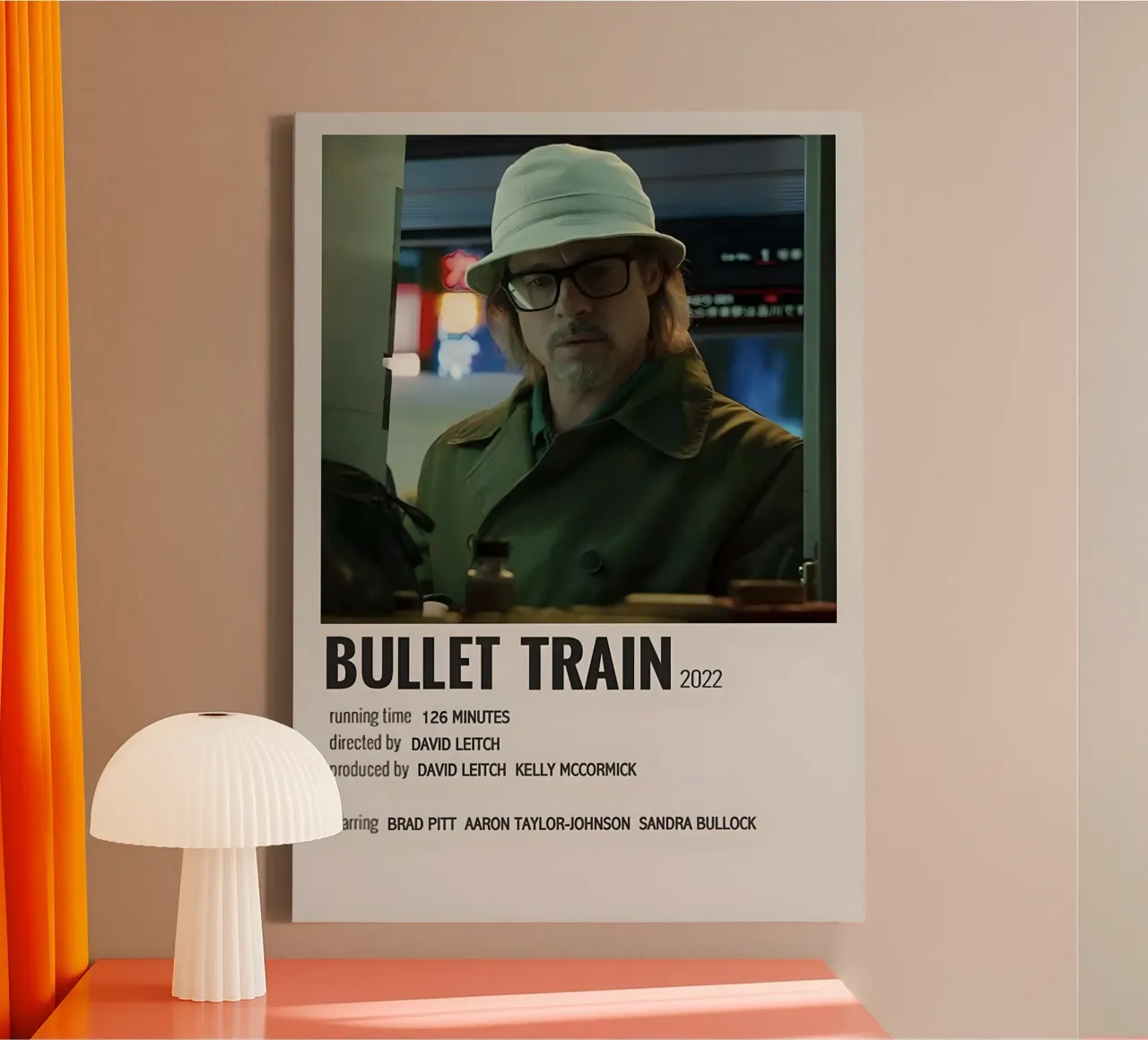 BULLET TRAIN 2022 canvas by MVFminimalist