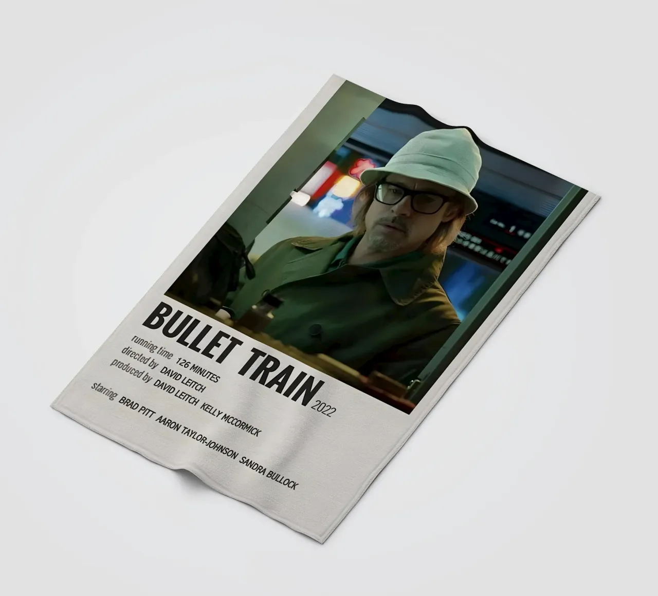 BULLET TRAIN 2022 coperta in pile da MVFminimalist