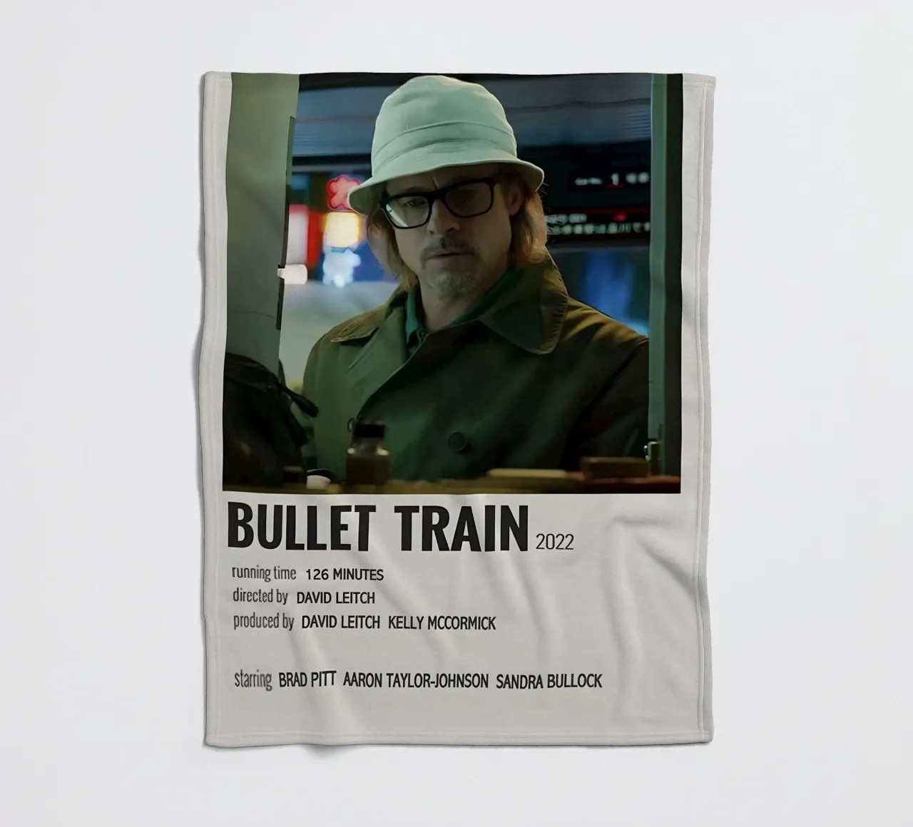 BULLET TRAIN 2022 coperta in pile da MVFminimalist