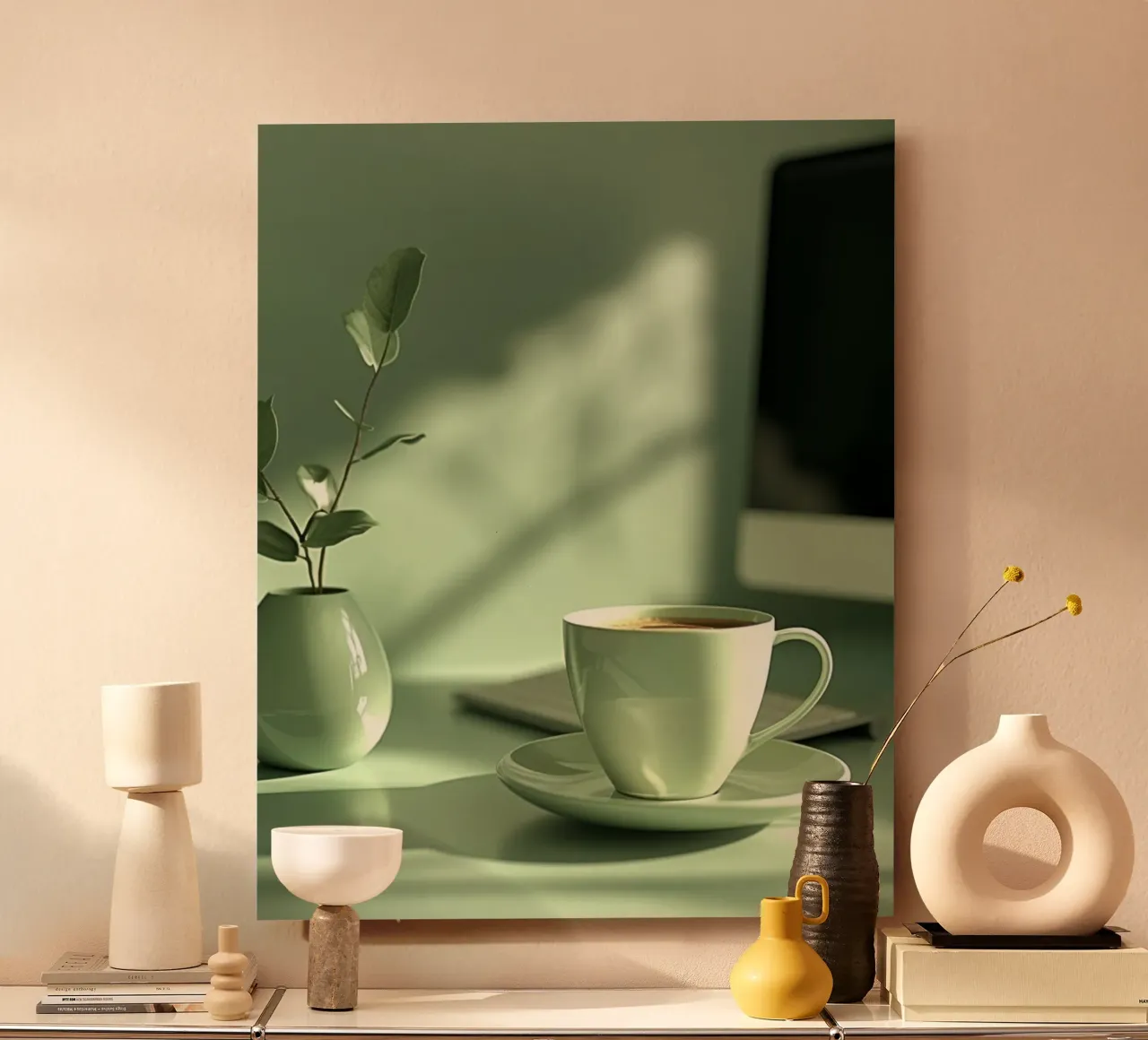 Riverbero di menta alluminio dibond da PhotoVibe Decor