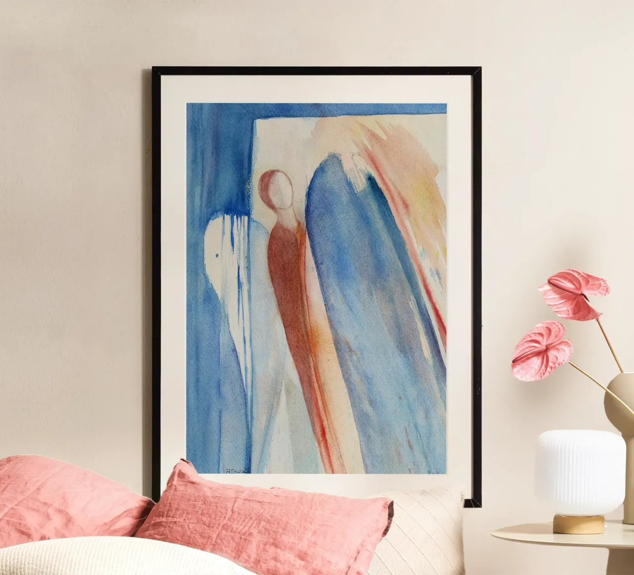 Engel des Schweigens poster con telaio in plastica da Engelbilder
