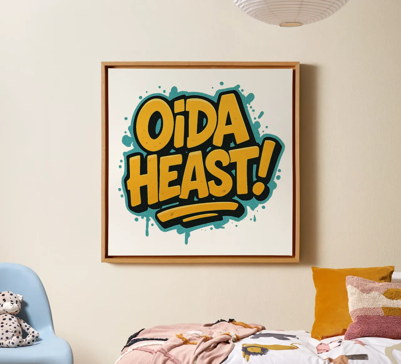 OIDA, HEAST! tela con Cornice a cassetta da Vintage Van Gogh