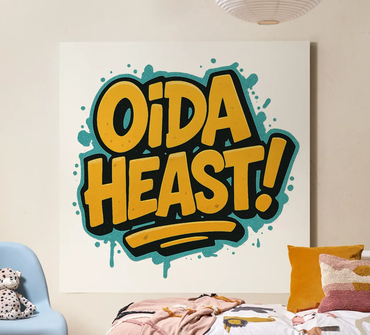 OIDA, HEAST! tela con Cornice a cassetta da Vintage Van Gogh