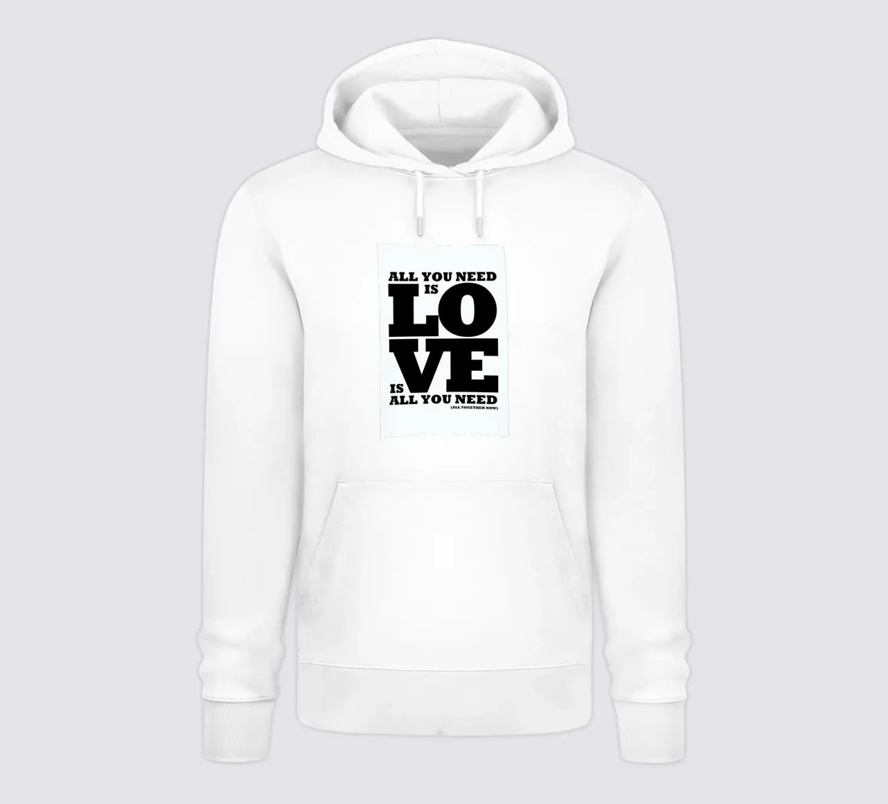 All you need is love felpa con cappuccio da Mr Cup