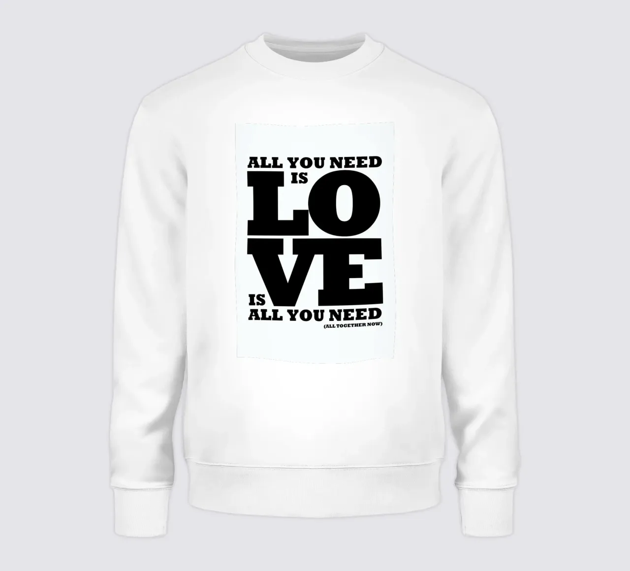 All you need is love felpa da Mr Cup