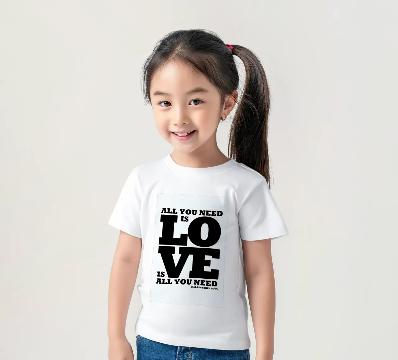 All you need is love kids t-shirt by Mr Cup