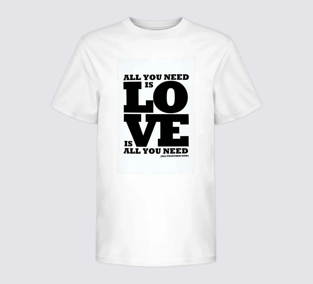 All you need is love kids t-shirt by Mr Cup
