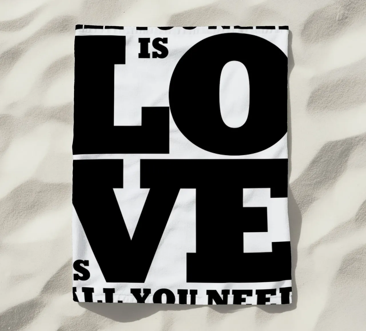 All you need is love telo mare da Mr Cup