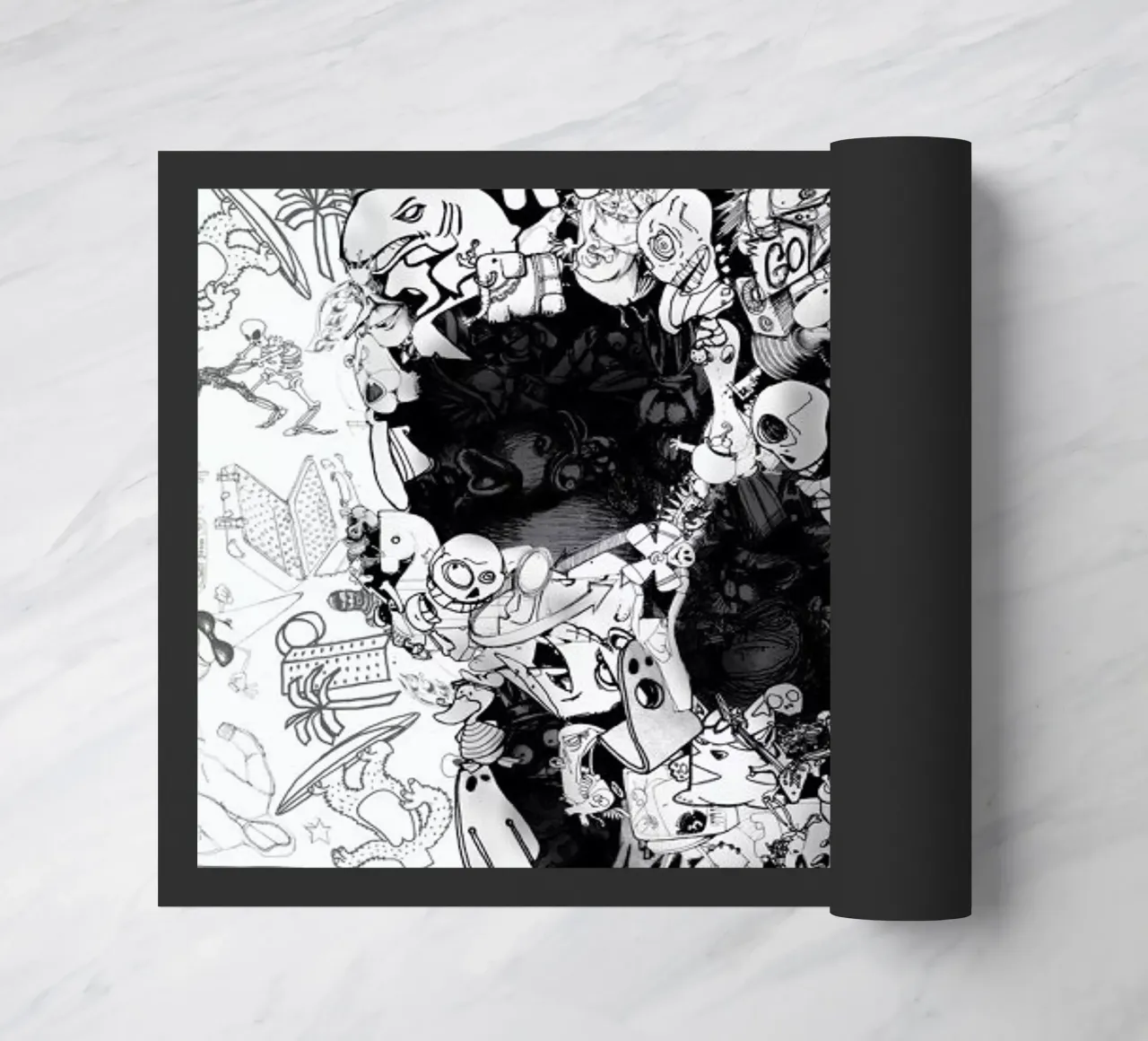 Doodle Skull BW zerbino da Ali Gulec