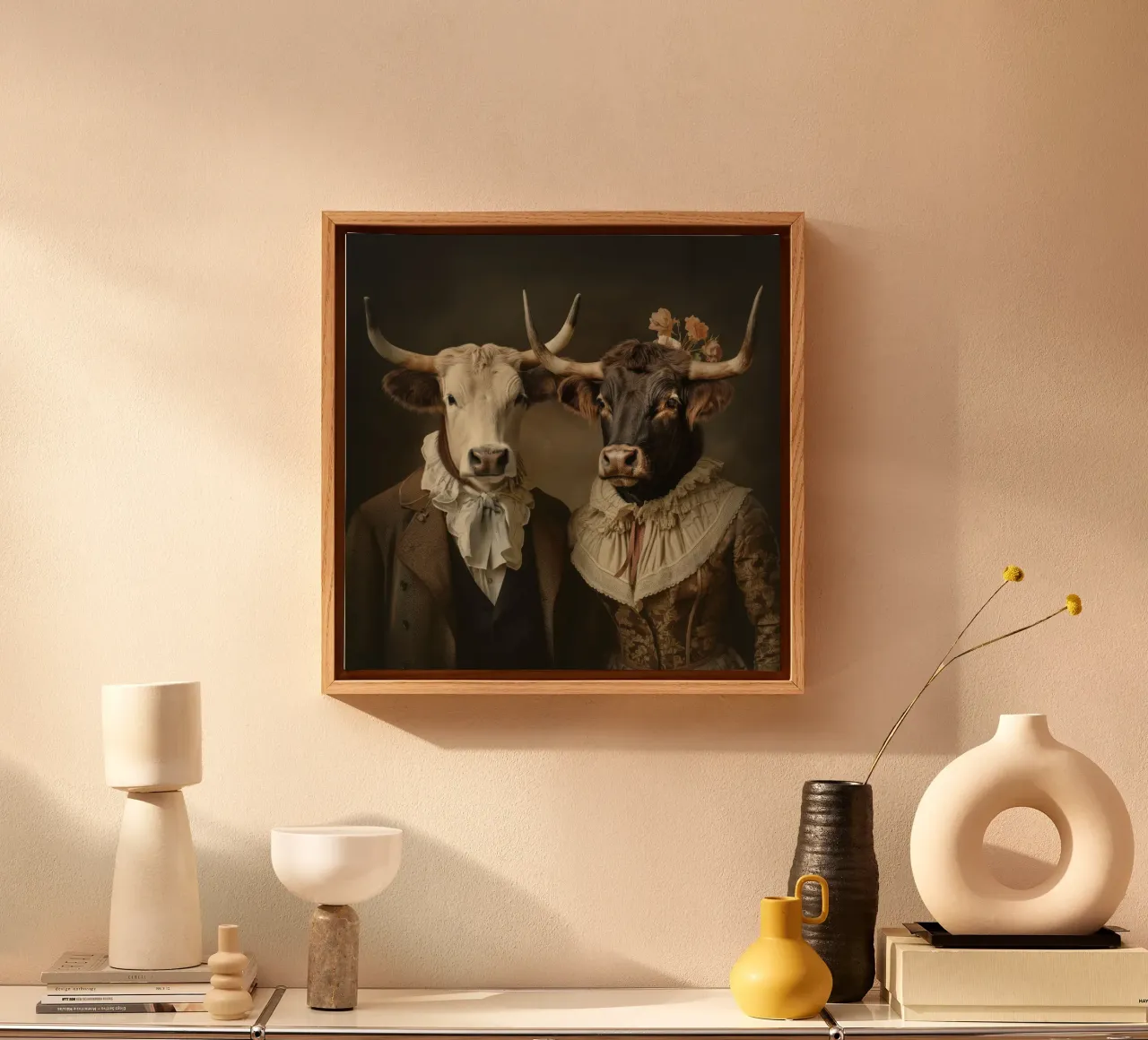 Muurkunst van Imagine canvas met Baklijst van Imagine
