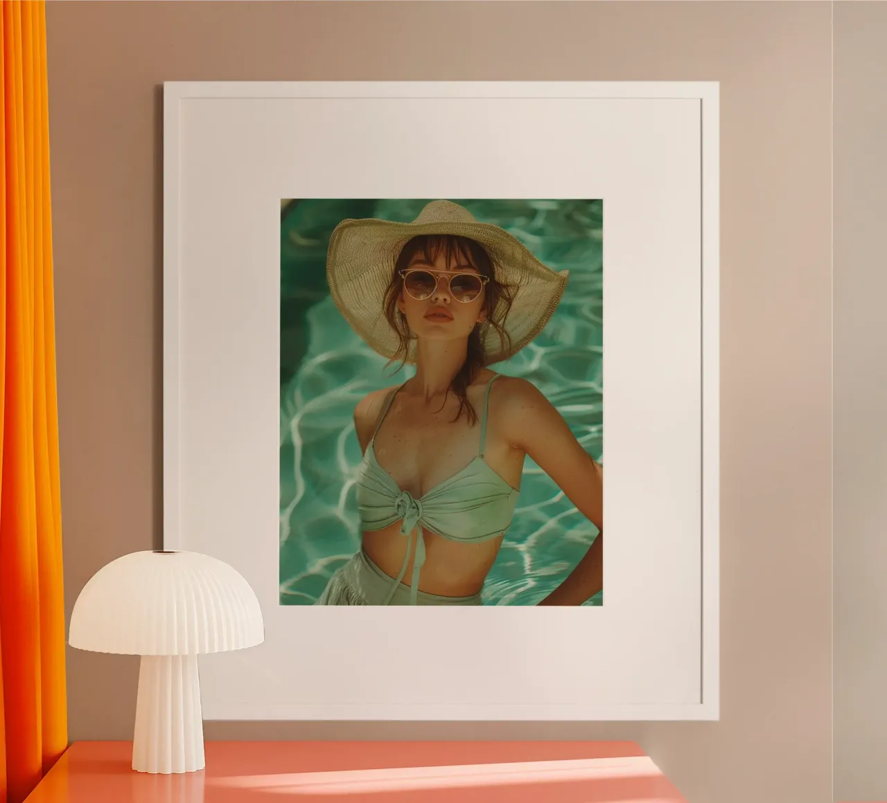 Riverbero di menta poster da PhotoVibe Decor