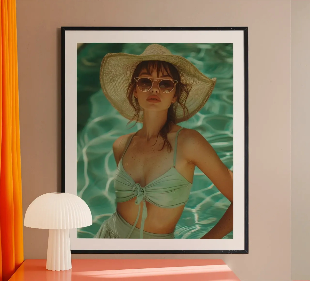 Riverbero di menta poster da PhotoVibe Decor