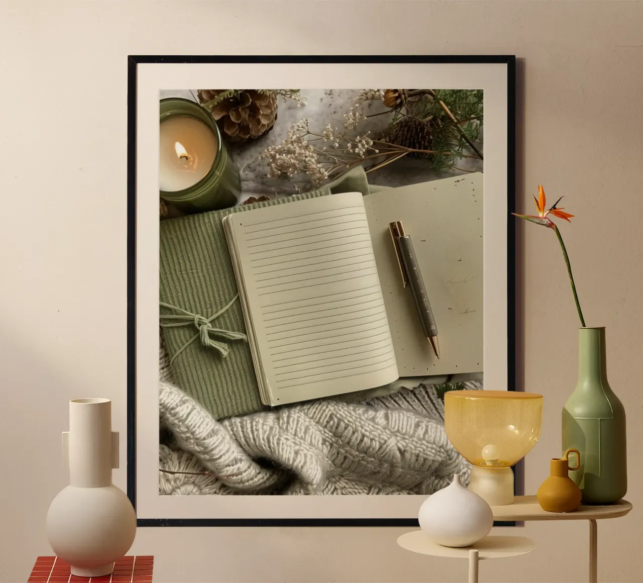 Riverbero di menta poster da PhotoVibe Decor