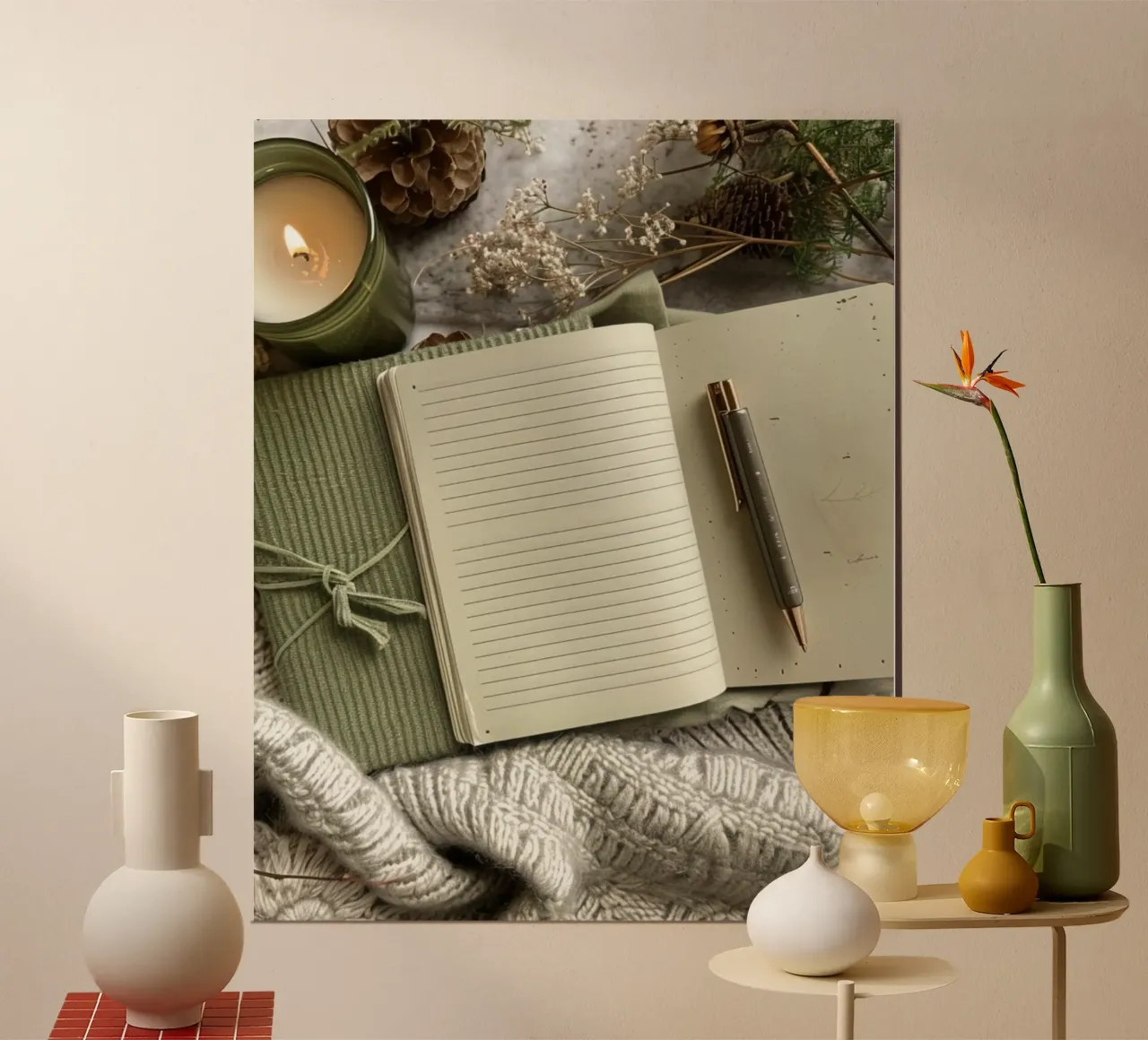 Riverbero di menta poster da PhotoVibe Decor