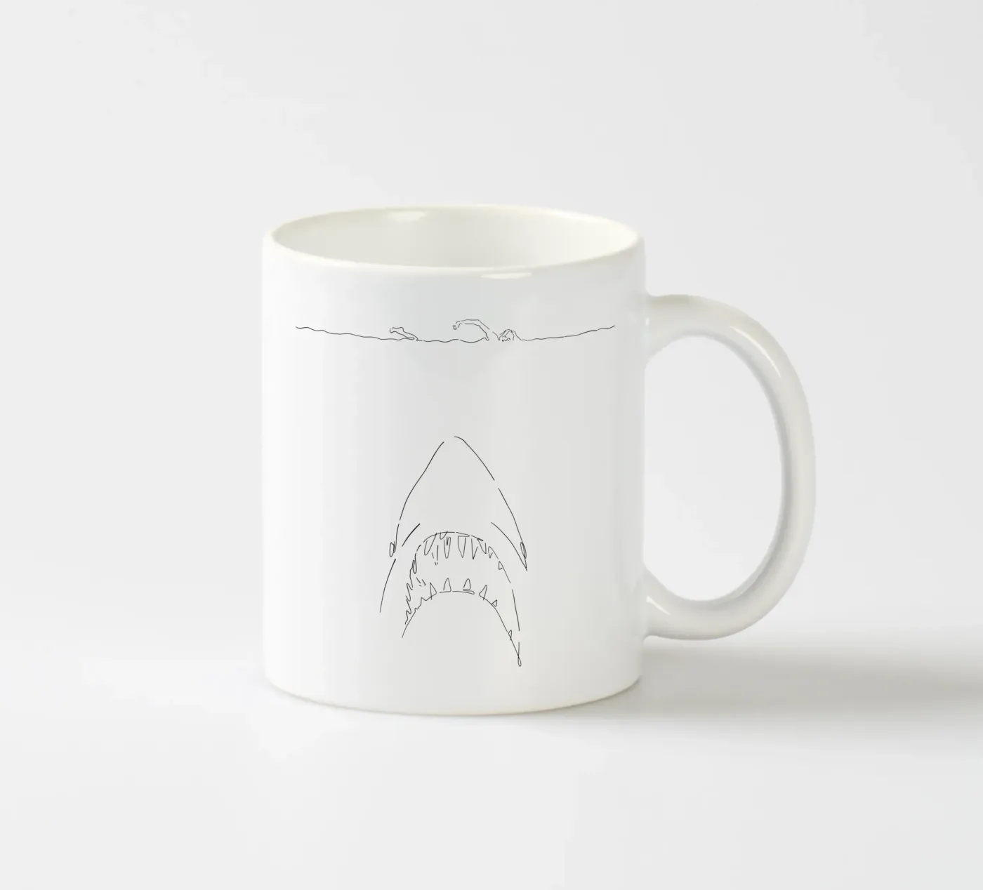 Jaws ceramic mug by Ninhol